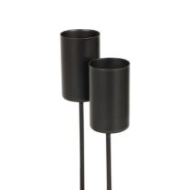 Artikel Kerzenhalter Adventskranz Kerzenhalter Schwarz 2,2×4cm 4 St