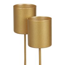 Artikel Kerzenhalter Dorn Kerzenhalter Stecken Gold 3,5×4cm 4 St
