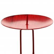 Artikel Kerzenhalter zum Stecken Rot Ø9cm 4 St