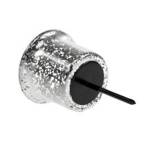 Artikel Kerzenhalter für Teelicht Silber Ø6cm H10cm 2St