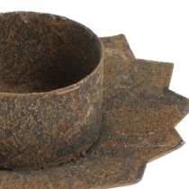 Artikel Kerzenhalter zum Stecken Teelichthalter Braun H8,5cm 4St