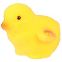 Artikel Kleine Osterküken Gelb Orange Beflockt H4,5cm 18 St