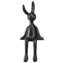 Artikel Kleiner Osterhase Kantenhocker Metall Schwarz 9×9×21cm