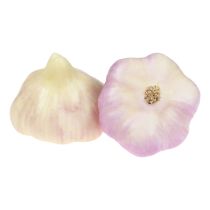 Artikel Künstliches Gemüse Deko Knoblauch Rosa, Weiß Ø6,5cm 2 St