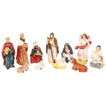 Artikel Krippenfiguren Set 11 bunte Figuren Handbemalt 3,5-9,5cm