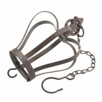 Artikel Metallkrone zum Hängen mit Haken Rostbraun Ø11cm H17cm