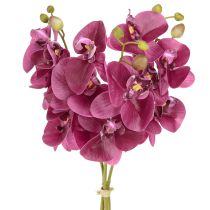 Artikel Künstliche Orchideen Lila Kunstblumen wie echt 56cm 3 St