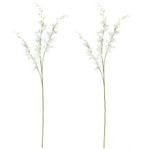 Artikel Künstliche Orchideen Zweig creme weiße Blüten L90cm 2St