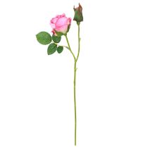 Artikel Künstliche Rosen im Bund Kunstblumen Pink 36cm 12St
