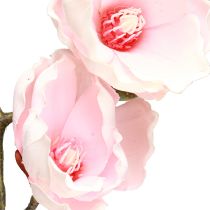 Artikel Künstlicher Magnolienzweig Rosa Blüten Ø8cm L100cm