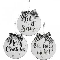 Artikel Dekohänger Weihnachten Christbaumkugel Metall Vintage Ø15cm 3 St