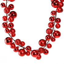 Artikel Kugelgirlande Weihnachten Weihnachtsgirlande Rot 160cm