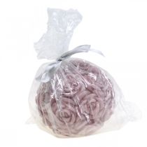 Artikel Kugelkerze Rosen Runde Kerze Rosa Ø10,5cm