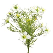 Artikel Kunstblumen Weiße Nigella Jungfer im Grünen 67cm 3 St