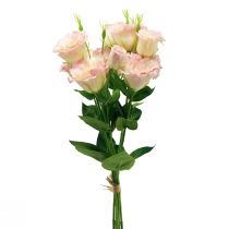 Artikel Kunstblumen Eustoma Lisianthus Rosa Creme 52cm 5 St