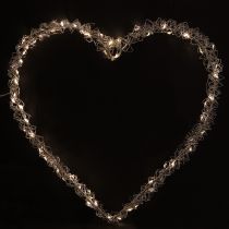 Artikel LED Herz Metall Dekolicht zum Hängen Warmweiß 30cm