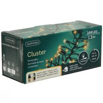 Artikel LED Lichterkette Cluster Außen Timer 144 LED 130cm