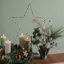 Artikel LED Stern stehend Metall 100 Micro LED Warmweiß Ø37cm