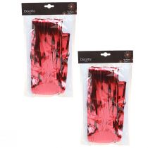 Artikel Lametta Rot Lamettavorhang Türdeko Vorhang 90×200cm