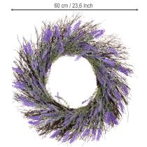 Artikel Künstlicher Lavendel Kranz für Frühling Türdeko Dekokranz Eingangsbereich 60cm