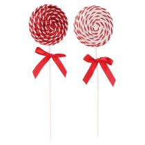 Artikel Lollipop Weihnachtsdeko Rot Weiß Lolly Schaumstoff H30cm 2St