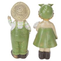 Artikel Dekofiguren Bauernpaar Lustige Wohnzimmerdeko und Sommerdeko für innen 17cm 2St