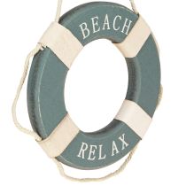 Artikel Rettungsring Holz Deko zum Hängen Maritim Blau Ø13cm 2St