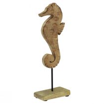 Artikel Maritime Deko Seepferdchen auf Ständer Mangoholz Natur 29,5cm