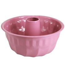 Artikel Metall Deko Schale Backform Gugelhupf Pink Ø23cm H12cm