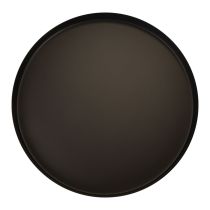 Artikel Metalltablett Deko Tablett Schwarz Rund Kerzentablett Ø25cm 2St