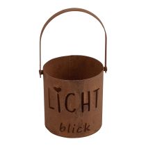 Artikel Laterne Metall Windlicht Edelrost Deko Lichtblick H22cm 2St