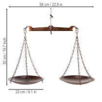 Artikel Waage Dekoration im nostalgischen Design für Küche und Wohnzimmer Vintage Flair 58cm