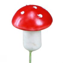 Artikel Mini Fliegenpilze am Draht Rot Weiß Deko Pilze Ø2cm 48 St