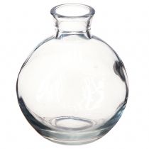 Artikel Mini Glas Vasen Bauchig Blau Getönt Ø7,5cm H9cm 6 St