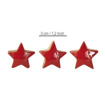 Artikel Mini Sterne Rot Mangoholz Streudeko Holzsterne Ø3cm 9 St