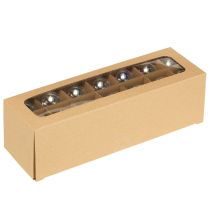 Artikel Mini Weihnachtskugeln Glas Irisierend Klar 4cm 24 St