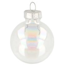 Artikel Mini Weihnachtskugeln Glas Kugeln Irisierend Klar 3cm 22 St