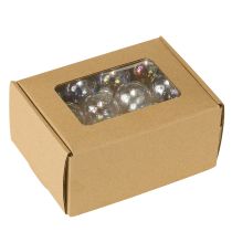 Artikel Mini Weihnachtskugeln Glas Kugeln Irisierend Klar 3cm 22 St
