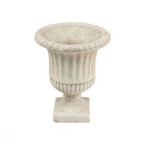 Artikel Mini Pflanzkübel Pokal Beton Deko Blumentopf Antik H16,5cm