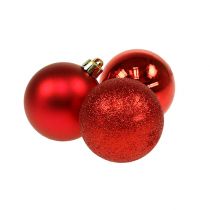 Artikel Mini Weihnachtskugel Rot Ø3cm 14 St