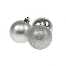 Artikel Mini Weihnachtskugel Silber Ø3cm 14 St