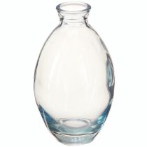 Artikel Minivasen Bauchig Dekovasen Glas Blau getönt H12cm 6 St