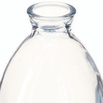 Artikel Minivasen Bauchig Dekovasen Glas Blau getönt H12cm 6 St
