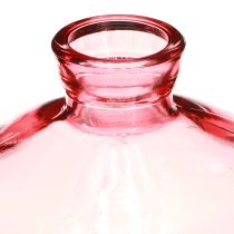 Artikel Minivasen Glas Bauchig Flach Rosa Getönt Ø9cm H6cm 6 St