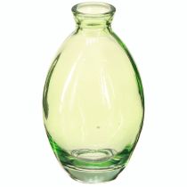 Artikel Minivasen Glas Bauchig Glasvasen Grün getönt H12cm 6 St