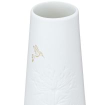 Artikel Porzellanvase Weiß mit Goldmotiv – Elegante Blumenvase im 3er-Set H12cm 3 St