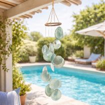 Artikel Windspiel Capiz Muscheln für entspannte Balkon Dekoration und harmonischen Klang 57cm