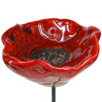 Artikel Mohnblume Keramik Deko Blumenstecker Mohn Rot 5cm 8 St