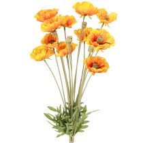 Artikel Mohnblumen Deko Kunstblumenstrauß Orange 78cm 6St