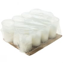 Artikel Nachfüllkerze für Grablicht Weiß H10cm 12 St